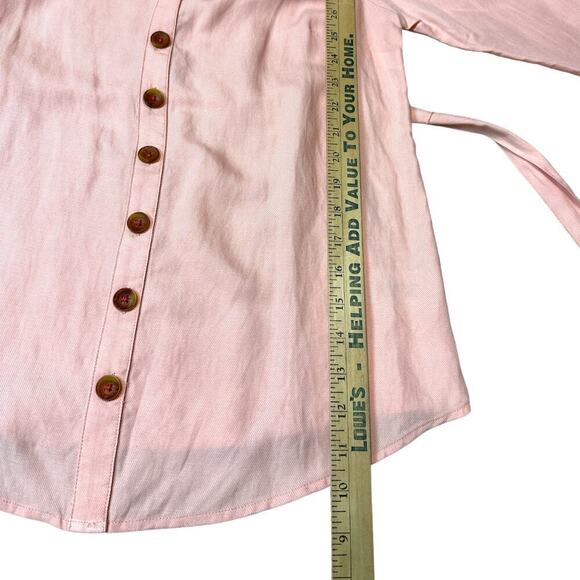 NWT Maeve by Anthropologie Peach off-the-shoulder blouse Size 6 - Picture 8 of 12